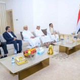 عضو مجلس القيادة الرئاسي طارق صالح يستقبل وزير الدفاع