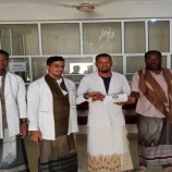 انتقالي شحن يقدم مبالغ مالية للأيتام في المديرية لشراء كسوة العيد