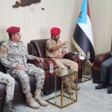 نائب رئيس الهيئة الوطنية للإعلام يلتقي العميد اكرم الحنشي ويشيد بانتصارات محور يافع