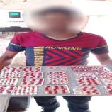 قوات حزام لحج تضبط مروجاً وبحوزته كمية من الحبوب المخدرة