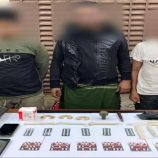 مكافحة المخدرات في قوات الحزام الأمني تضبط ثلاثة متهمين بحوزتهم مخدرات ومتفجرات بعدن