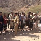 قيادات من العمالقة تزور المرابطين في شبوة والساحل الغربي