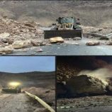 المهرة .. مؤسسة الطرق تعيد فتح الطريق الدولي بعد انهيار صخري مفاجئ