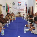 انتقالي بيحان ينظم ندوة سياسية توعوية لأعضاء القيادة المحلية بالمديرية