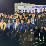 محافظ حضرموت يودّع بعثة نادي تضامن حضرموت المتجهة للبطولة الخليجية ويؤكد : التضامن يمثل واجهة حضرموت والوطن في هذا المحفل الخليجي الكبير