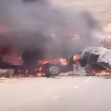 اصطدام قاطرتين في المهرة يخلّف وفاة وخسائر بـ20 مليون ريال