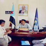 رئيس انتقالي أبين يناقش مع مدير البحث الجنائي بالمحافظة تعزيز الأداء الأمني