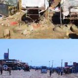 إزالة المظاهر العشوائية والبناء المخالف مقابل سوق قات الممدارة بعدن