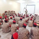 الشرطة العسكرية بالمكلا تنفذ محاضرة تدريبية حول التشكيلات العسكرية وأنواعها في أرض المعركة