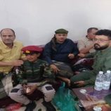 اللواء شلال شايع يزور رفيق دربه المناضل صلاح الشنفرة خلال زيارته الاعتيادية لمحافظة الضالع