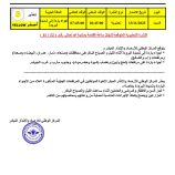 النشرة التحذيرية المتوقعة لل24 ساعة القادمة رقم ( 12 / 11 )