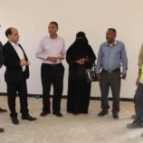 نائب محافظ العاصمة عدن وعبود ناجي يتفقدان سير العمل في مشروع بناء ثانوية سمير راوح بدارسعد