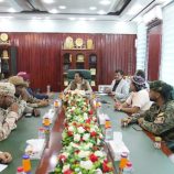 محافظ المهرة يستقبل قائد قوات درع الوطن بالمحافظة