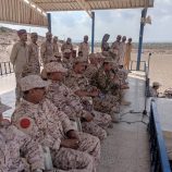 رئيس شُعبة التوجيه المعنوي بقيادة المنطقة العسكرية الثانية يلقي محاضرة توجيهية لضباط وأفراد لواء بارشيد عن الإعداد النفسي والمعنوي للمقاتلين