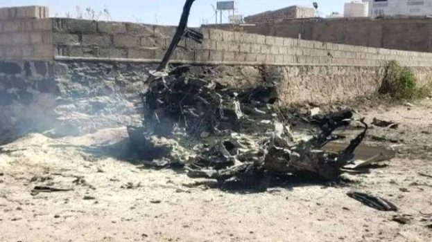 سيارة مفخخة تستهدف إدارة أمن الشمايتين في التربة بمحافظة تعز اليمنية