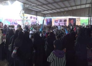 تواصل الاعتصام المفتوح في أبين بحضور فريق التوجيه الرئاسي وقيادة الانتقالي