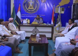 انتقالي وادي وصحراء حضرموت يلتقي عددا من شيوخ وشخصيات من وادي وصحراء حضرموت