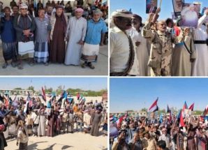 أبناء المناطق الغربية يتظاهرون في الخشعة دعماً للقوات المسلحة الجنوبية