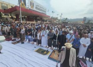 لملس والشعيبي يتقدمان حشود جمعة الوفاء بالعاصمة عدن