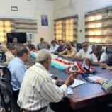 منسقية الانتقالي بجامعة حضرموت تعقد اجتماعا بالطاقم الإداري للجامعة