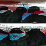 من ساحة الاعتصام في العاصمة عدن حرائر المهرة يجددن العهد و يطالبن بالإعلان دولة الجنوب العربي