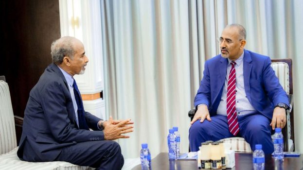 الرئيس الزُبيدي يبحث مع الفريق الصبيحي مستجدات الأوضاع العسكرية والأمنية