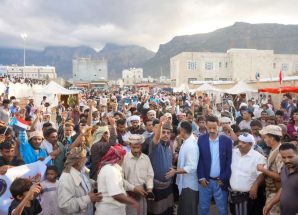 توافد جماهيري واسع من مراكز قلنسية وعبدالكوري إلى مخيم الاعتصام المفتوح بحديبو