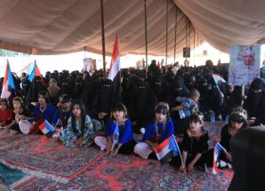 فعالية نسوية حاشدة في ساحة الاعتصام بالمهرة للمطالبة بإعلان دولة الجنوب العربي