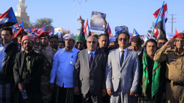 أبناء حضرموت يحتشدون في مدينة سيئون بمليونية “النصر وإعلان دولة الجنوب العربي”