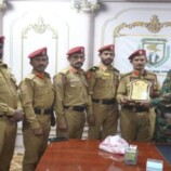 قائد دفاع شبوة يستقبل دفعة من خريجي الكلية الحربية