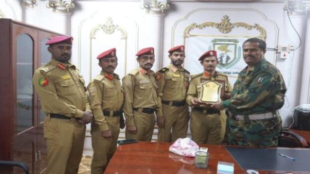 قائد دفاع شبوة يستقبل دفعة من خريجي الكلية الحربية