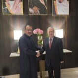 اللواء بن بريك يلتقي مستشار رئيس مجلس القيادة الرئاسي عبد العزيز المفلحي في الرياض