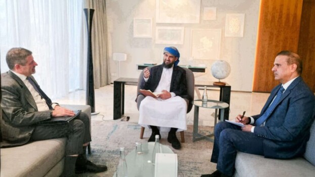 المحرمي يلتقي سفير الولايات المتحدة الأمريكية ستيفن فاجن