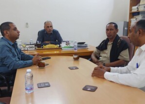 مدير عام ساه يناقش مع مؤسسة المياه مستوى خدمات ومشاريع المياه بالمديرية