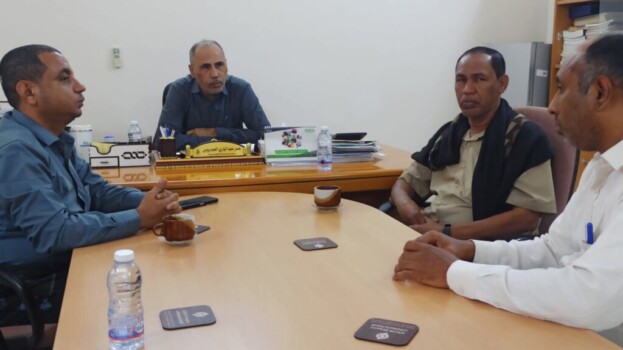 مدير عام ساه يناقش مع مؤسسة المياه مستوى خدمات ومشاريع المياه بالمديرية