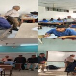 مدير عام مكتب التعليم الفني يتفقد سير الاختبارات النظرية في المعهد المهني الصناعي