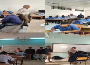 مدير عام مكتب التعليم الفني يتفقد سير الاختبارات النظرية في المعهد المهني الصناعي