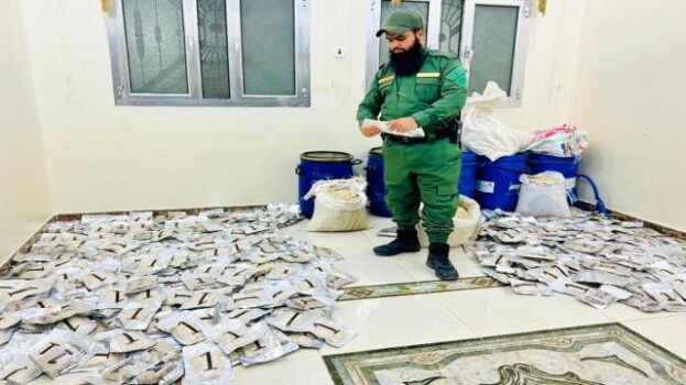 المقدم الجعدني يشيد بعمليةضبط مليون قرص كبتاجون في رأس العارة