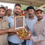 تكريم قائد كتبة الموت باللواء الخامس وعدداً من أفراد الكتيبة