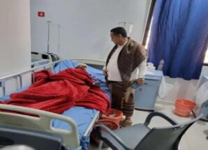 إثر حادث.. الحالمي يتفقد مصابي موكب الضالع المشارك بمليونية القرار