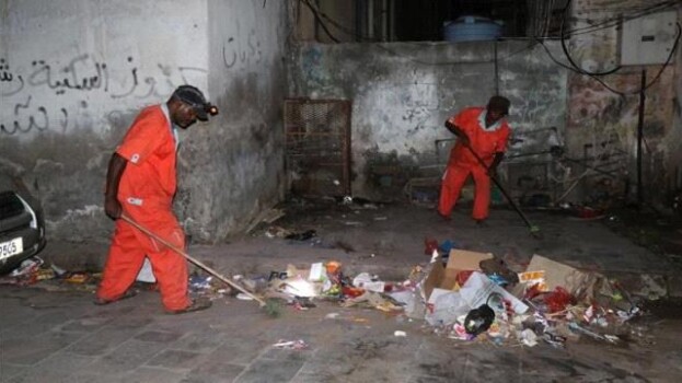 حملة ميدانية مستمرة لتحسين النظافة ورفع المخلفات في صيرة