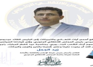 القائم بأعمال رئيس هيئة الإعلام الجنوبي يهنئ الرئيس الزُبيدي بحلول عيد الفطر المبارك