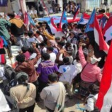 يافع.. مظاهرة ومهرجان خطابي تضامناً مع أبناء حضرموت