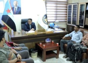 القائم باعمال الأمين العام يلتقي اعضاء من الهيئة المساعدة للوادي ويشيد بثبات وصمود أبناء حضرموت