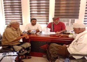 الشيخ اليزيدي يلتقي مسؤولو فرق التنسيق للجنة الثأر في محافظة حضرموت ولحج