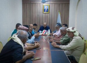 الجفري يرأس اجتماعاً استثنائياً لرؤساء الهيئات بمديريات ساحل حضرموت لرفع الجاهزية التنظيمية لمليونية 5 مايو