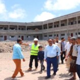 مدير عام مديرية خورمكسر يتفقد مشروع ثانوية الشهيد سالم قطن