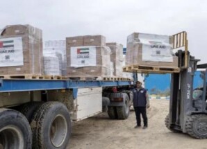 الإمارات.. قافلة مساعدات طبية تحمل 53 طناً تدخل قطاع غزة