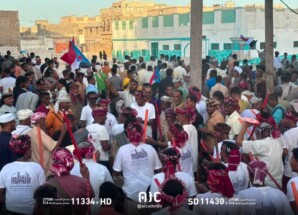 رئيس انتقالي الشحر يشارك في زيارة زغفه ضمن فعاليات العواد السنوي لحي الخور