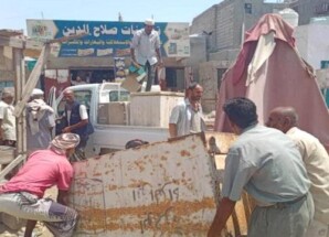 حملة واسعة في البريقة لإزالة العشوائيات وتنظيم الشوارع